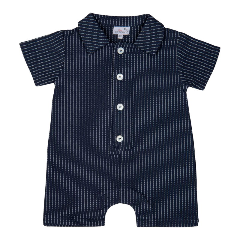 BILOU WOVEN STRIPE SHORTIE NAVY