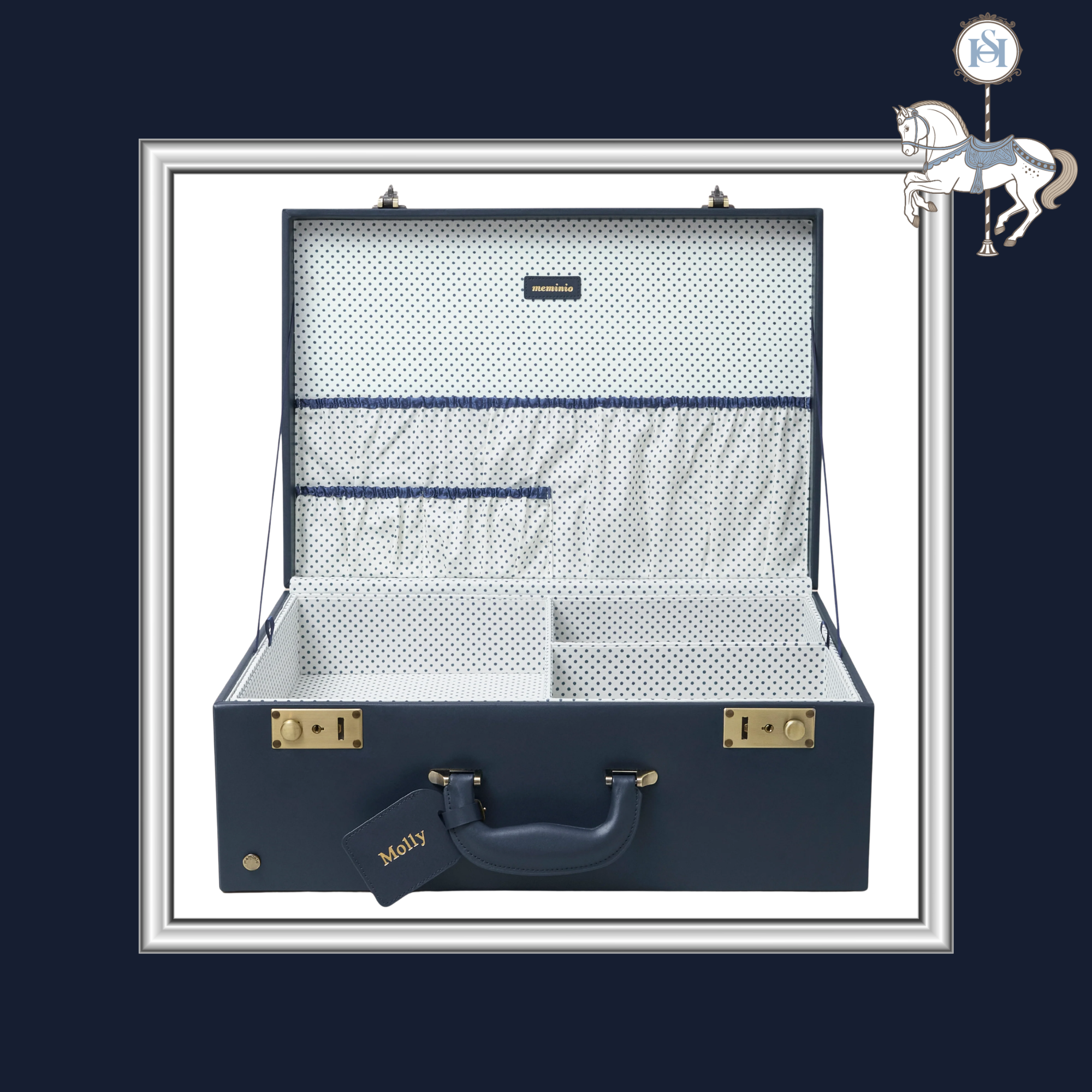 LARGE NAVY MEMORY CASE | Nº 3 Baby & Child