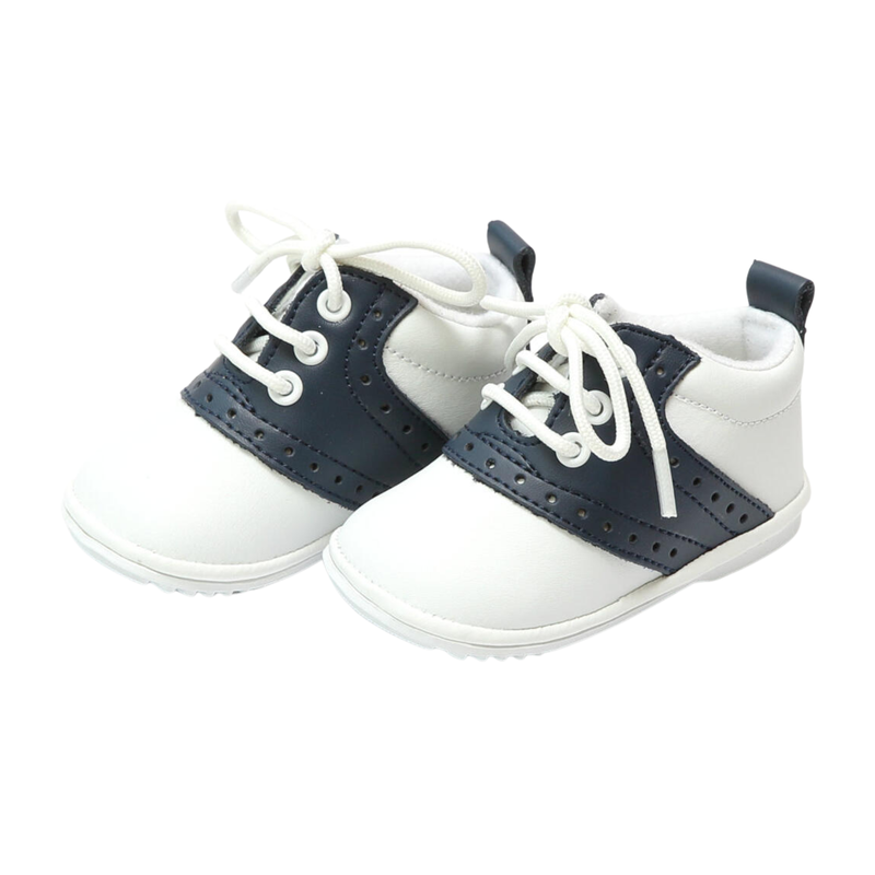 AUSTIN NAVY SADDLE OXFORD BABY SHOES