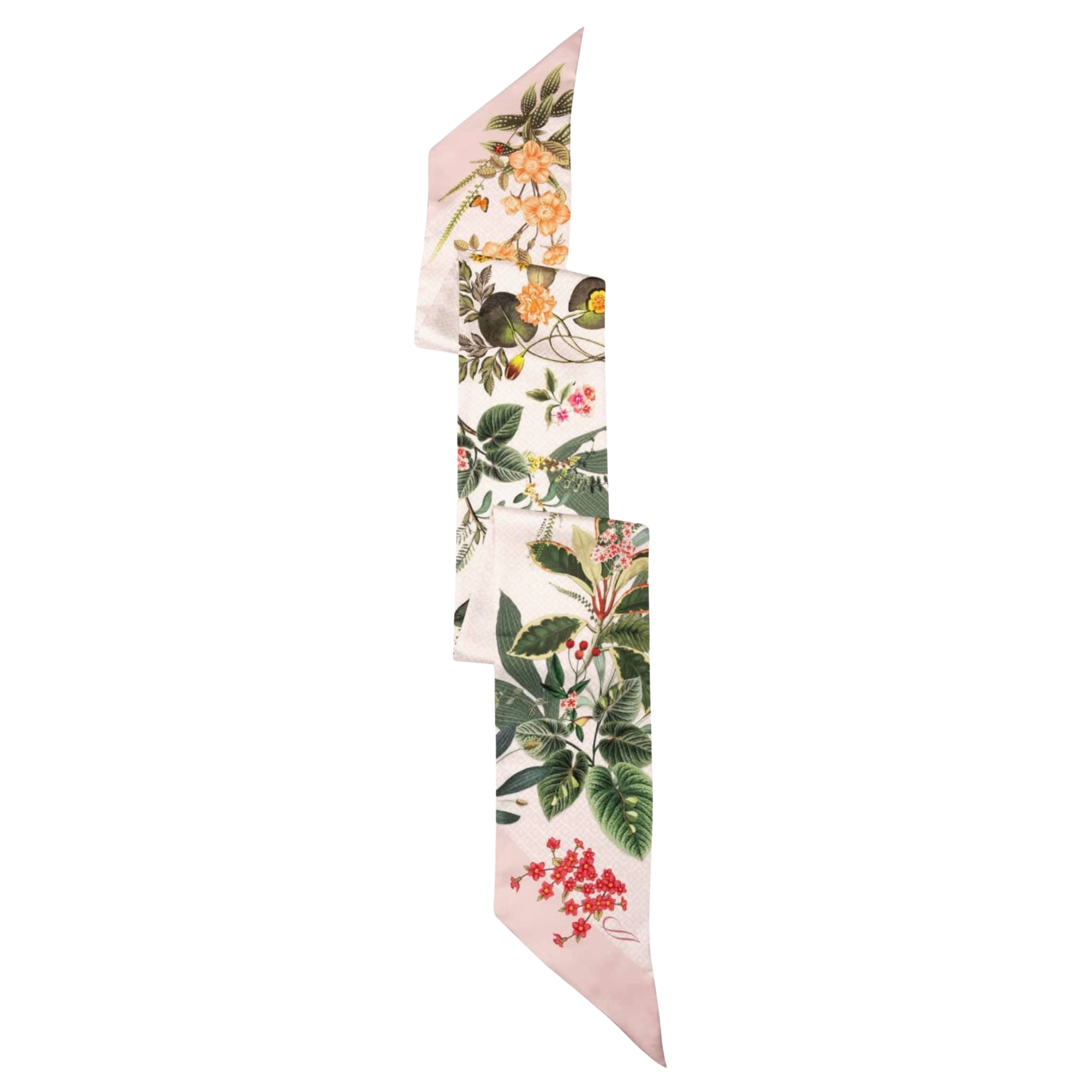 ORNELLA SKINNY SILK SCARF PINK | N° 1 Woman