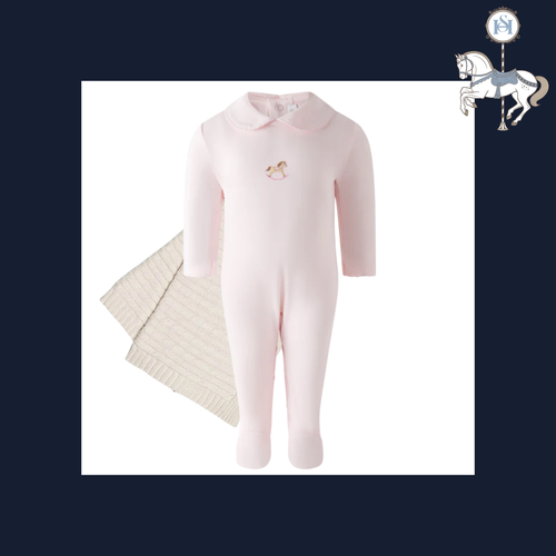 THE NURSERY ROCKING HORSE | Newborn Girl Pima Footie | Nº 3 Baby & Child