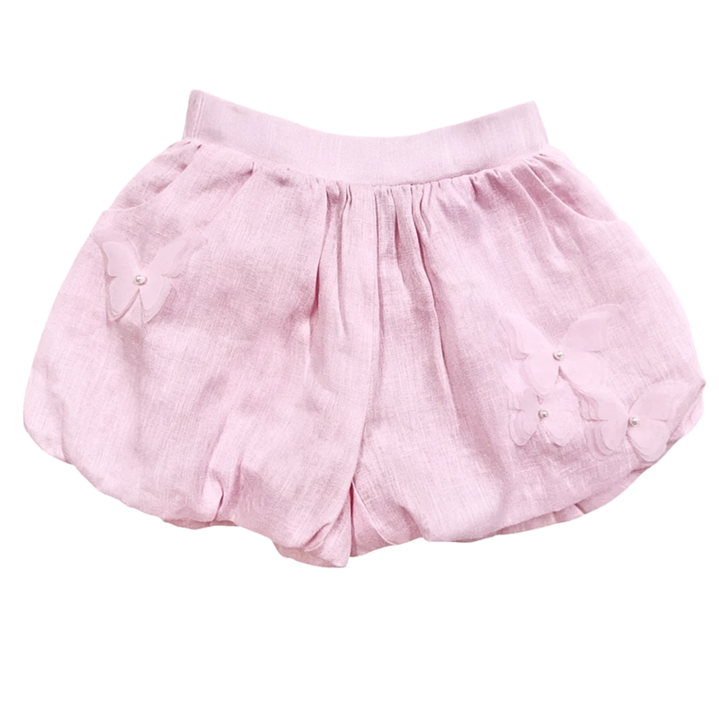 Pink Butterfly Bubble Shorts