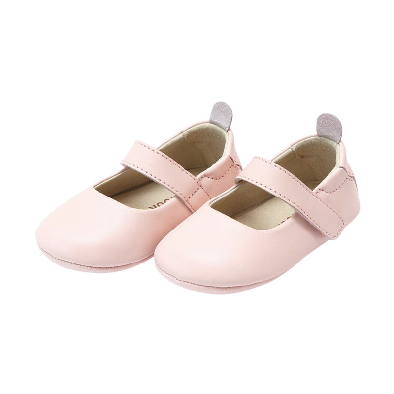 CHARLOTTE CLASSIC PINK MARY JANE CRIB SHOES