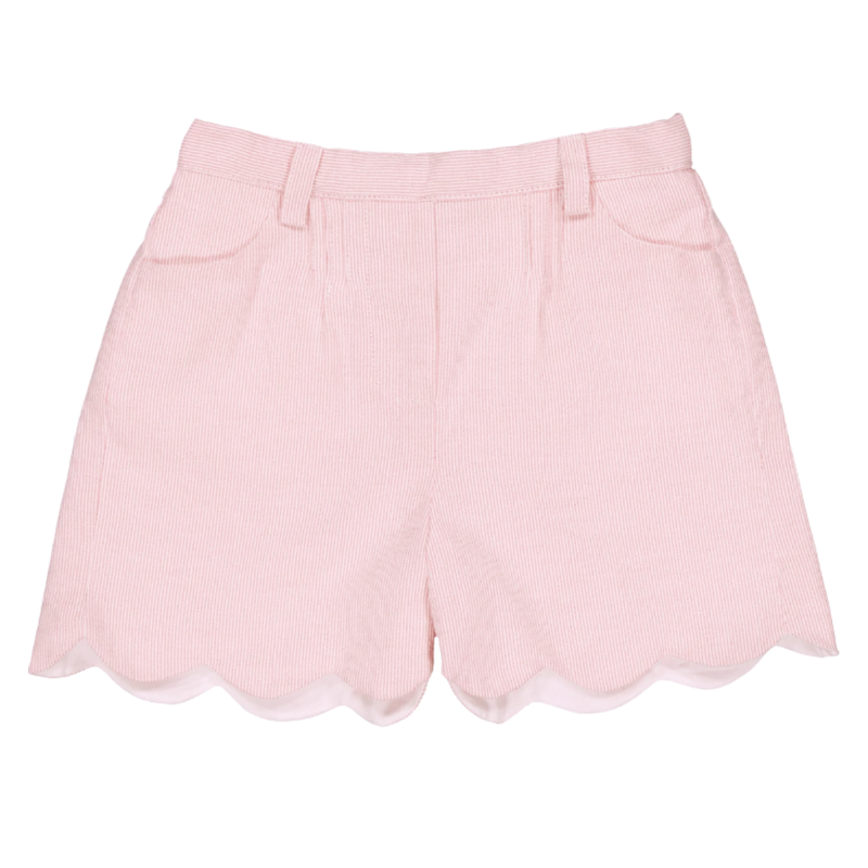 Pink Piqué Shorts