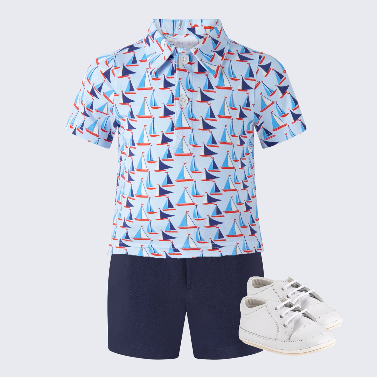 THE SAILOR | Baby Boy Polo & Shorts Ensemble
