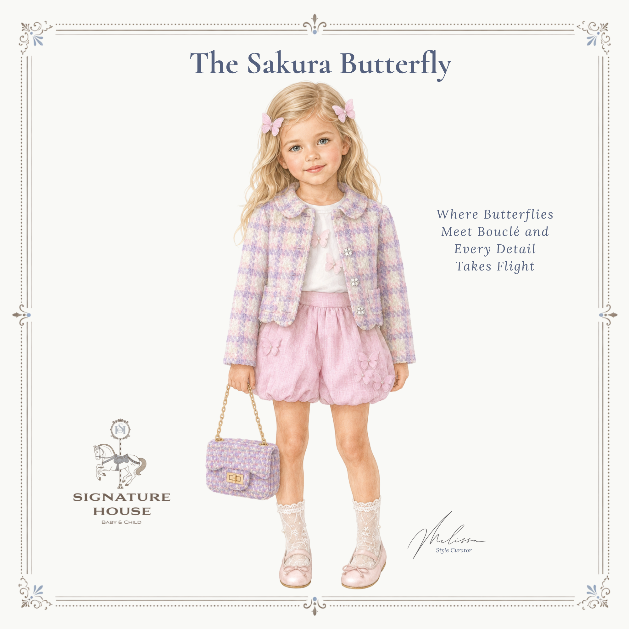 THE SAKURA BUTTERFLY GIRL | Nº 3 Baby & Child