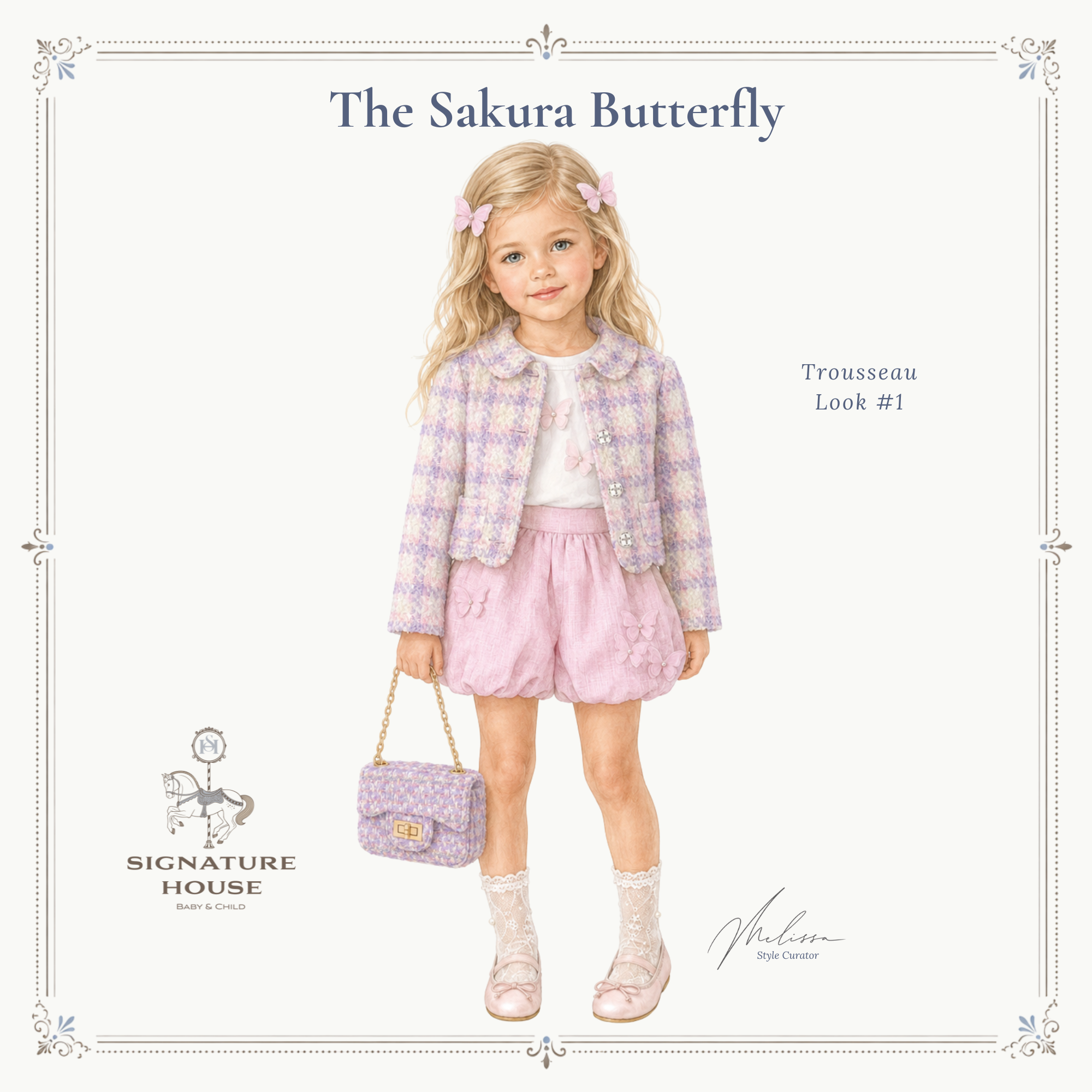THE SAKURA BUTTERFLY TROUSSEAU | GIRL