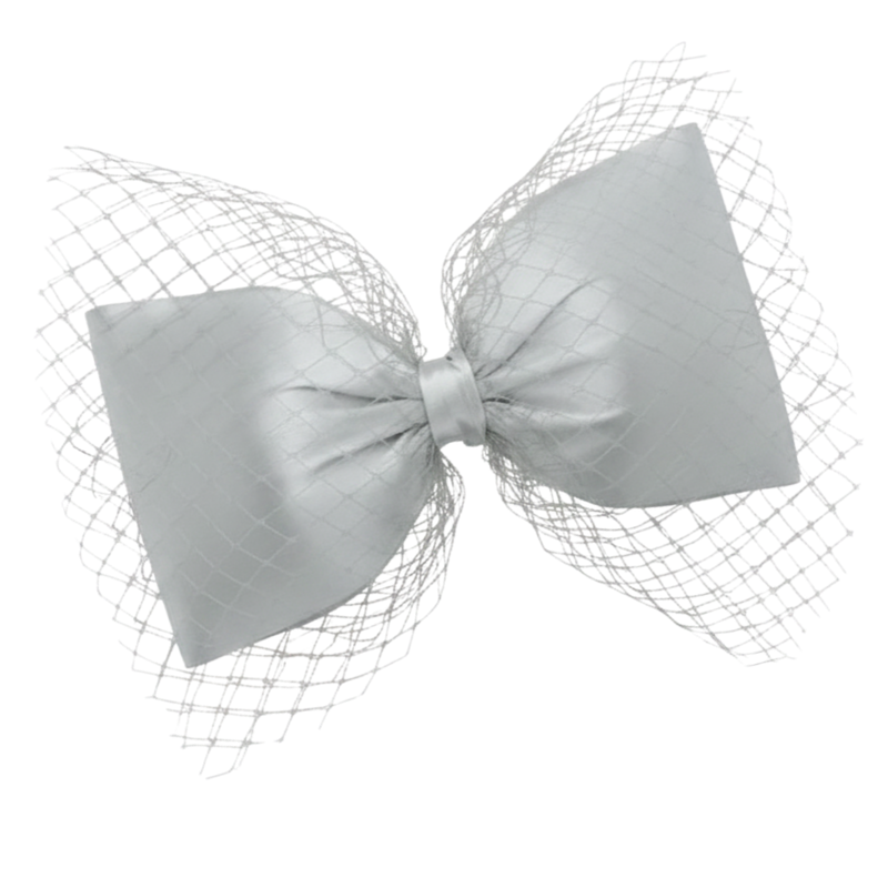 Silver Avant-Garde Bow Headband