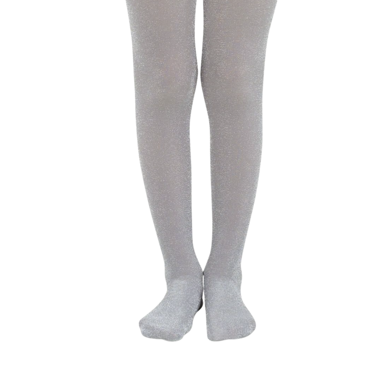 Silver Sparkly Lurex Tights