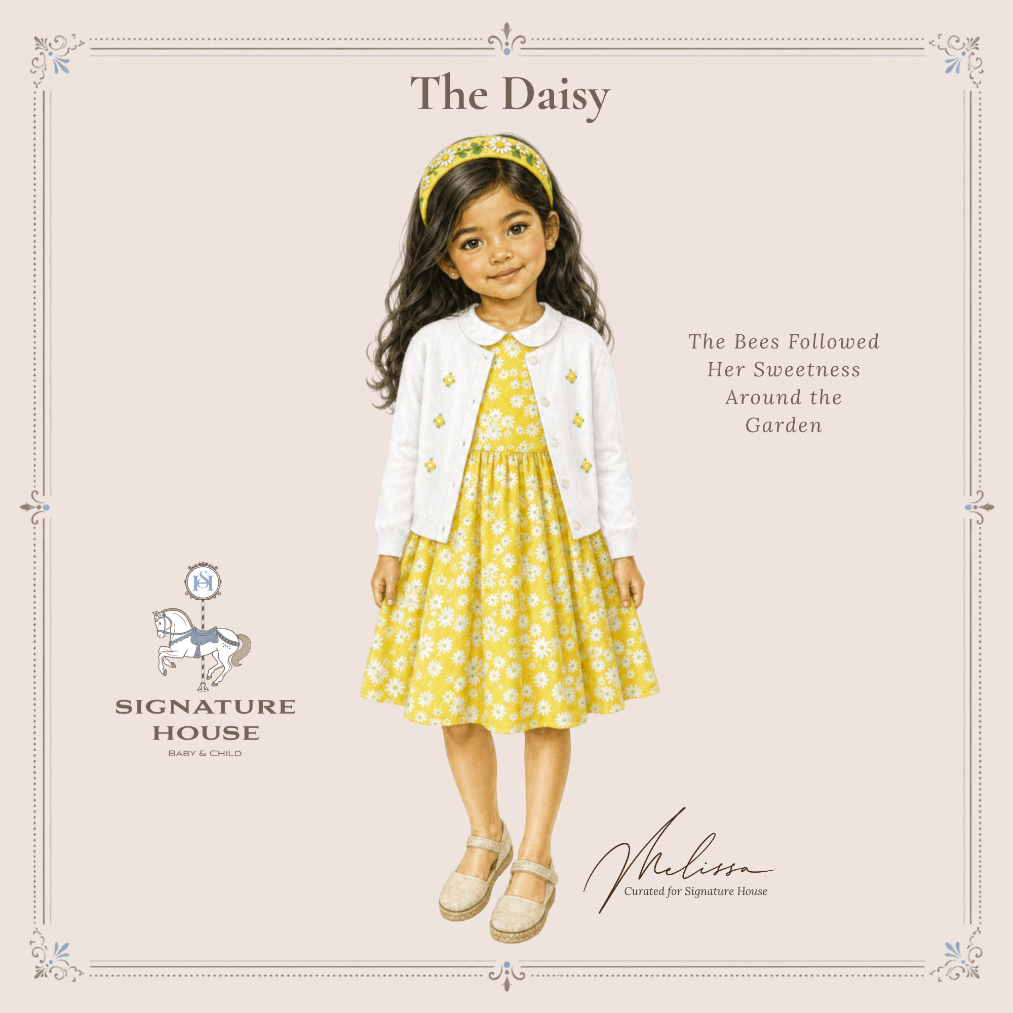 THE DAISY | Girl Floral Dress Ensemble | Nº 3 Baby & Child