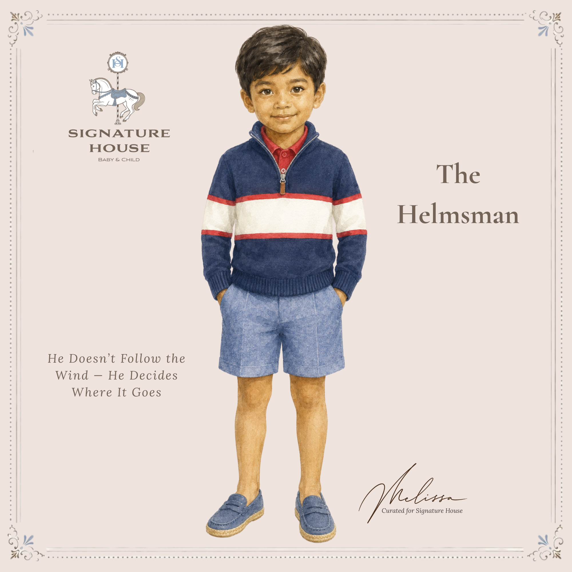 THE HELMSMAN BOY | The Regatta Series | Nº 3 Baby & Child