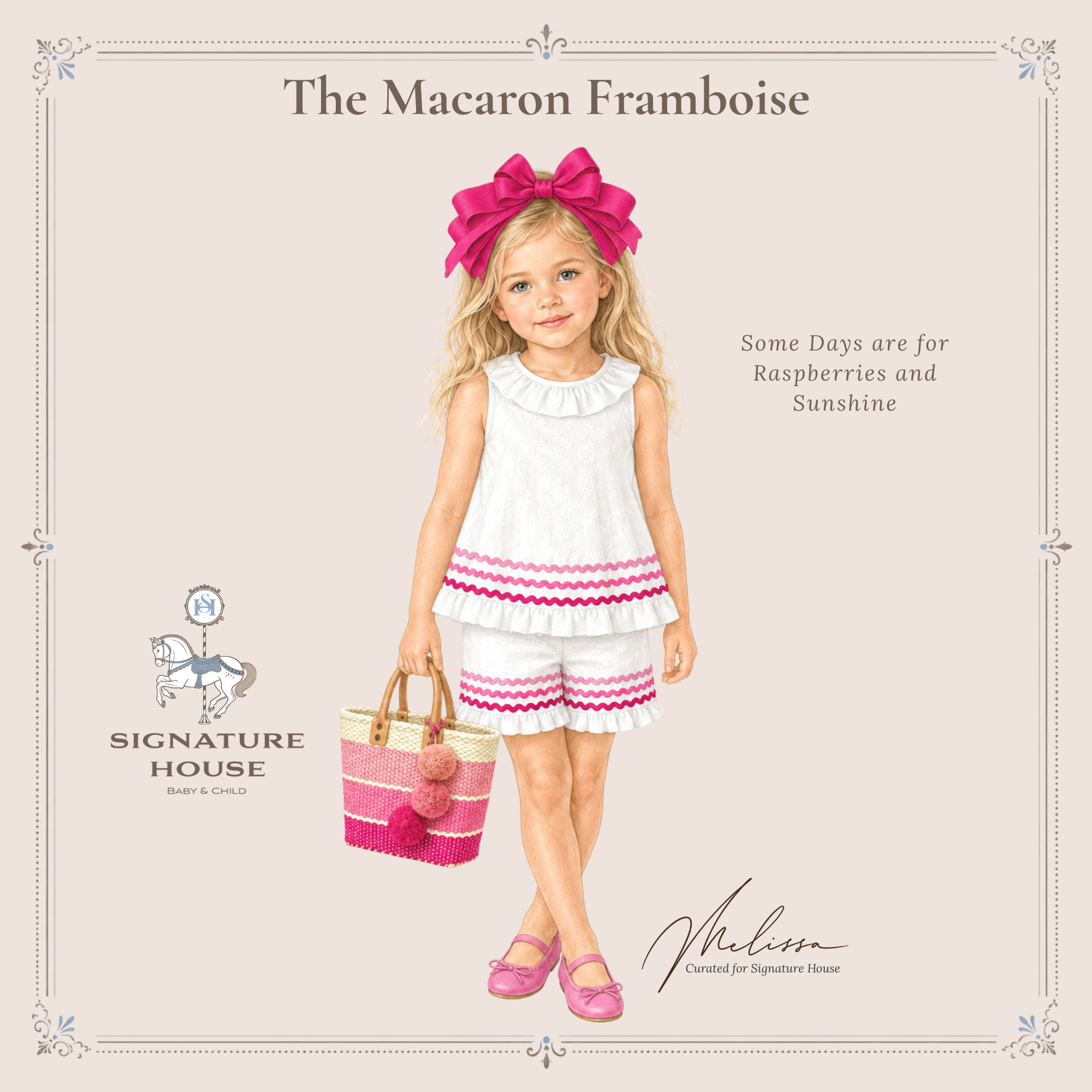 THE MACARON FRAMBOISE | Girl | Nº 3 Baby & Child