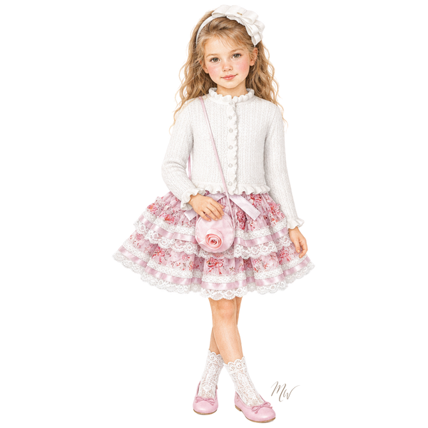 THE ROSE | Girl Crochet & Florals Ensemble