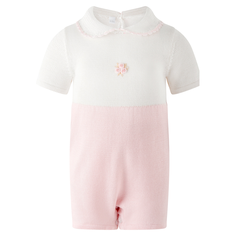 Knit Embroidered Babysuit
