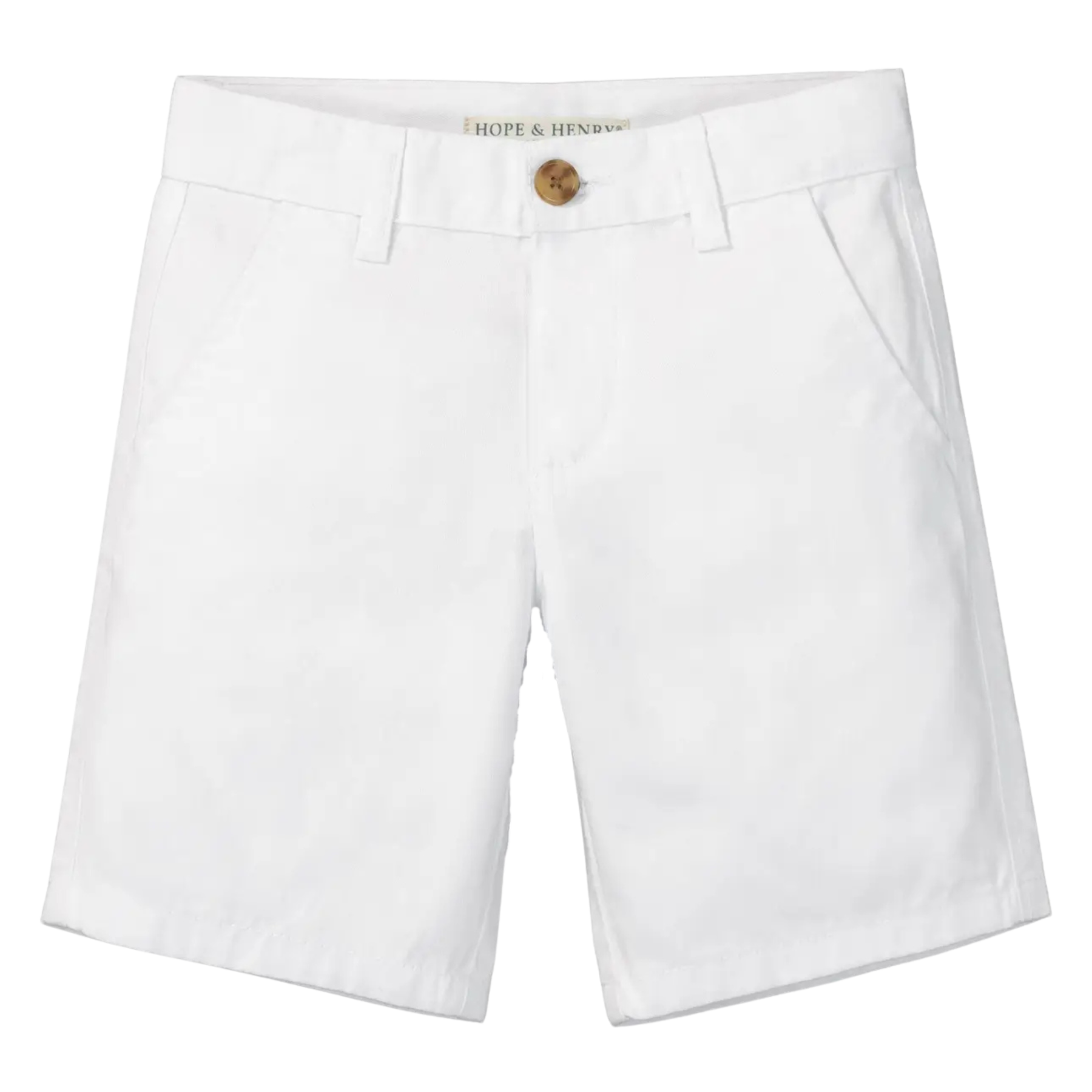 WHITE STRETCH CHINO SHORTS | Hope & Henry