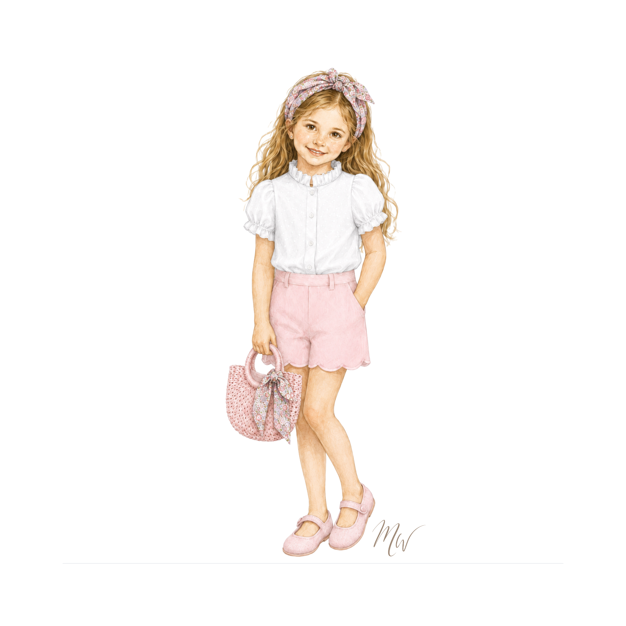 THE TUILERIES | Girl Shorts & Blouse Ensemble | Nº 3 Baby & Child