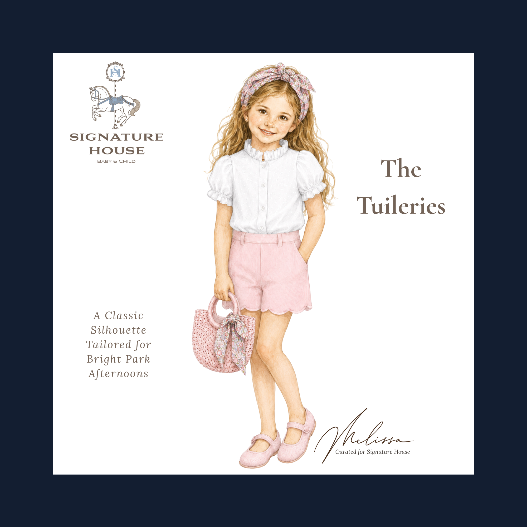 THE TUILERIES | Girl Shorts & Blouse Ensemble | Nº 3 Baby & Child
