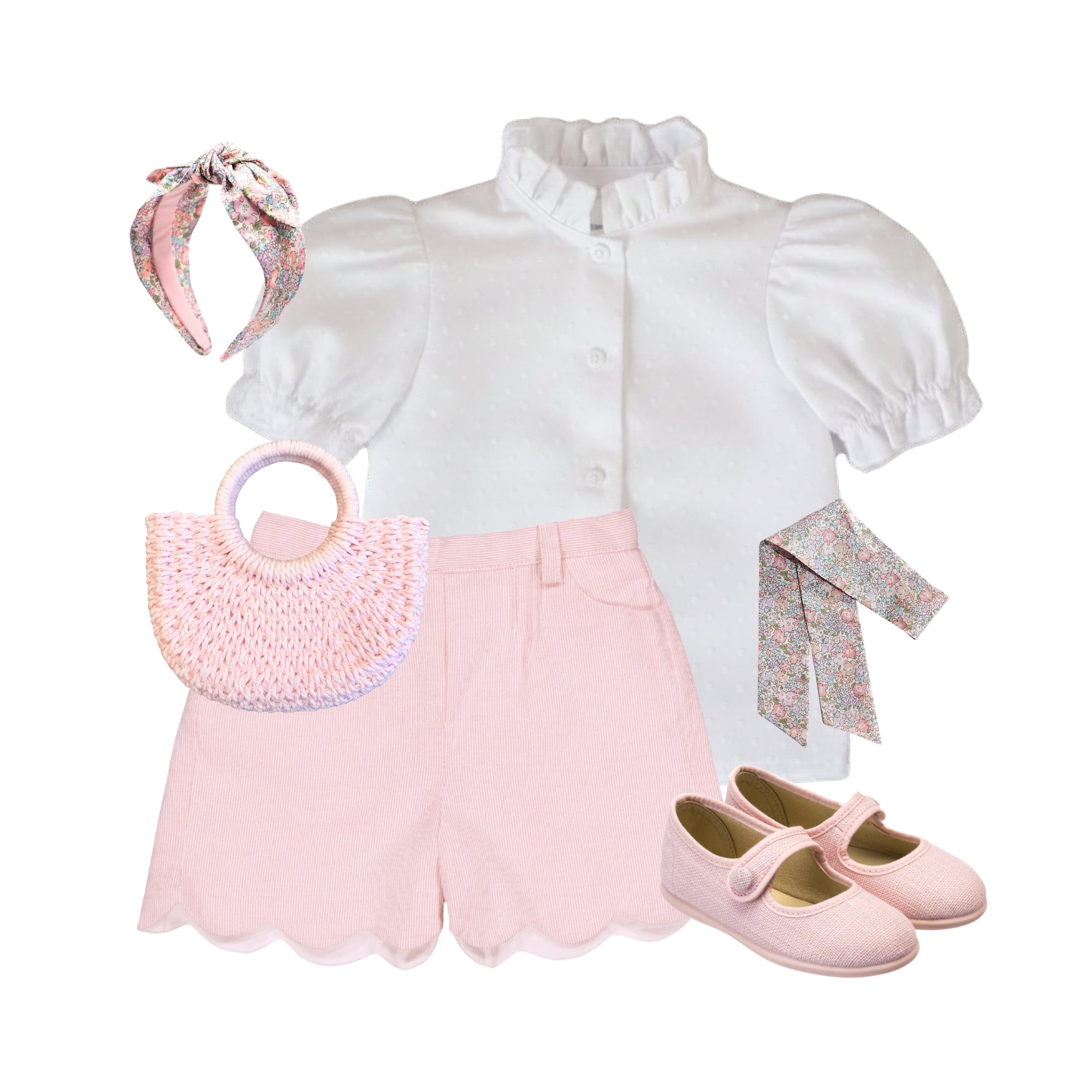 THE TUILERIES | Girl Shorts & Blouse Ensemble | Nº 3 Baby & Child