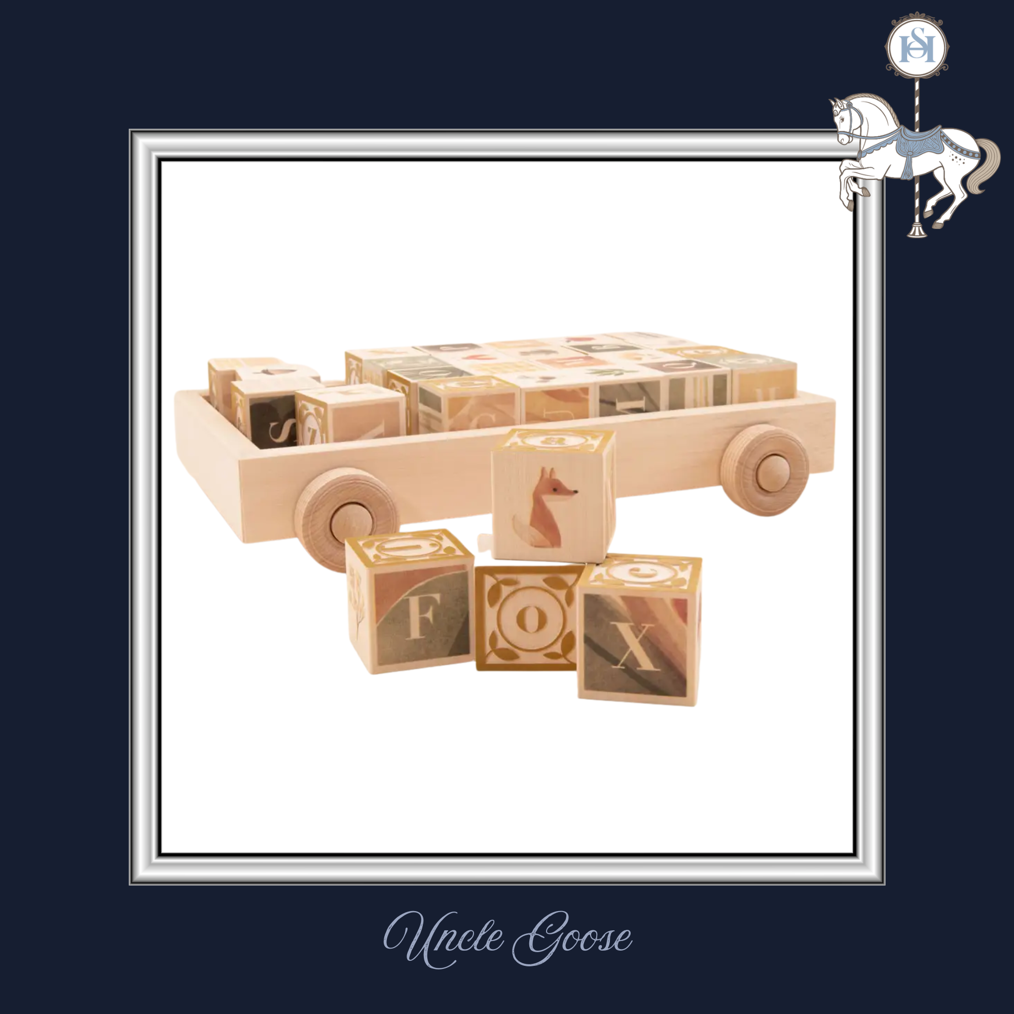 WATERCOLOR ABC BLOCKS IN WAGON | Wooden Toys