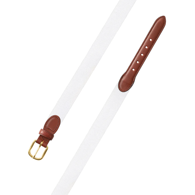White D-Ring Webbed Belt