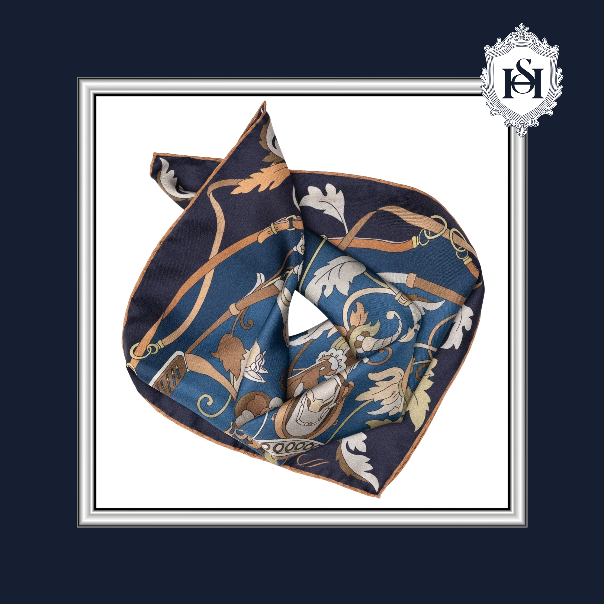 ELENA MIDNIGHT BLUE SILK BANDANA | N° 1 Woman