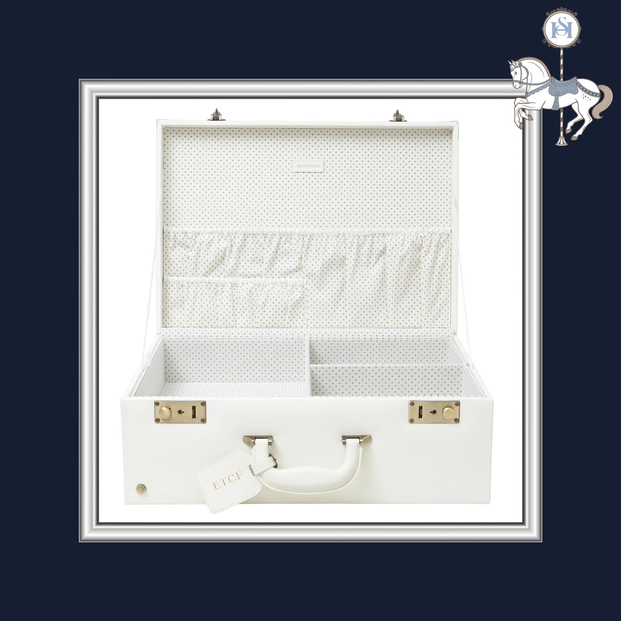LARGE IVORY WHITE MEMORY CASE | Nº 3 Baby & Child